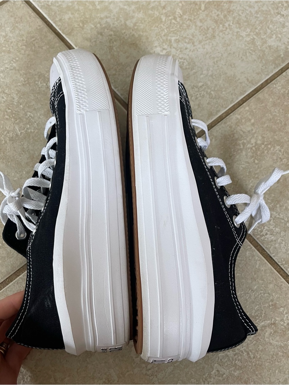 Converse Chuck Taylor All Star Move Platform Womens Sneakers Sz 10 BLACK 570256C - Picture 6 of 9